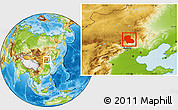 Physical Location Map of Fengning