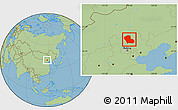 Savanna Style Location Map of Fengning