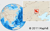 Shaded Relief Location Map of Fengning