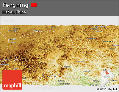 Physical Panoramic Map of Fengning