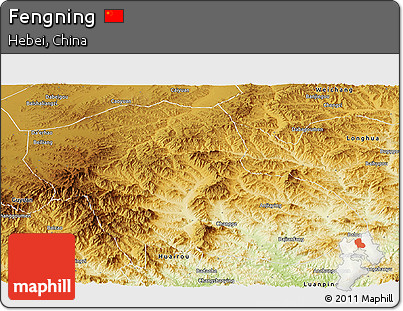 Physical Panoramic Map of Fengning