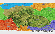 Satellite Panoramic Map of Fengning, political outside