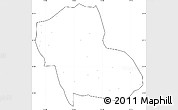 Blank Simple Map of Fengning, cropped outside, no labels