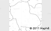 Blank Simple Map of Fengning, no labels