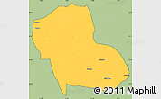 Savanna Style Simple Map of Fengning, cropped outside