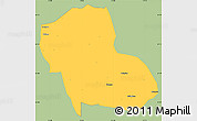 Savanna Style Simple Map of Fengning, single color outside