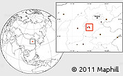 Blank Location Map of Gaocheng