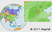Political Location Map of Gaocheng