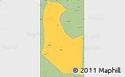 Savanna Style Simple Map of Gaocheng