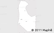 Silver Style Simple Map of Gaocheng, cropped outside