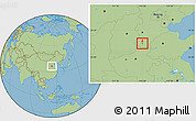 Savanna Style Location Map of Handan Shi