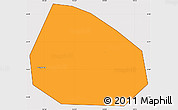 Political Simple Map of Handan Shi, cropped outside