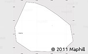 Silver Style Simple Map of Handan Shi, cropped outside
