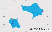 Political Map of Handan, cropped outside