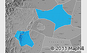 Political Map of Handan, desaturated
