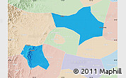Political Map of Handan, lighten