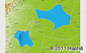 Political Map of Handan, physical outside