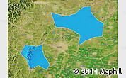 Political Map of Handan, satellite outside