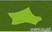 Physical 3D Map of Hejian, darken