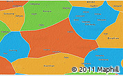 Political 3D Map of Hejian