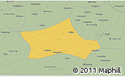 Savanna Style 3D Map of Hejian