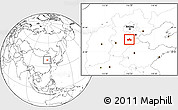 Blank Location Map of Hejian