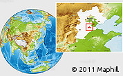 Physical Location Map of Hejian, highlighted parent region