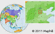 Political Location Map of Hejian