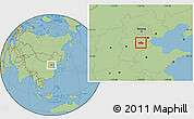 Savanna Style Location Map of Hejian