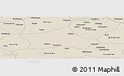 Shaded Relief Panoramic Map of Hejian