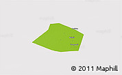 Physical 3D Map of Linzhang, cropped outside