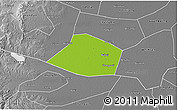 Physical 3D Map of Linzhang, desaturated