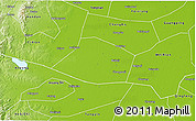 Physical 3D Map of Linzhang