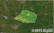 Satellite 3D Map of Linzhang, darken