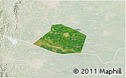 Satellite 3D Map of Linzhang, lighten