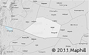 Silver Style 3D Map of Linzhang