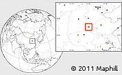 Blank Location Map of Linzhang