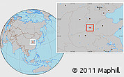Gray Location Map of Linzhang