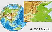 Physical Location Map of Linzhang