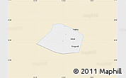 Classic Style Map of Linzhang, single color outside