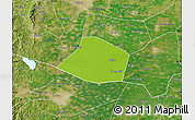 Physical Map of Linzhang, satellite outside