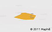 Political Panoramic Map of Linzhang, cropped outside