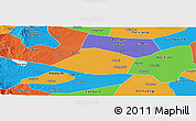 Political Panoramic Map of Linzhang