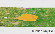 Political Panoramic Map of Linzhang, satellite outside
