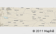 Shaded Relief Panoramic Map of Linzhang