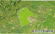Physical 3D Map of Mancheng, satellite outside