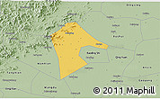 Savanna Style 3D Map of Mancheng