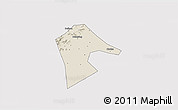 Shaded Relief 3D Map of Mancheng, cropped outside