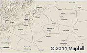 Shaded Relief 3D Map of Mancheng