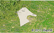 Shaded Relief 3D Map of Mancheng, satellite outside